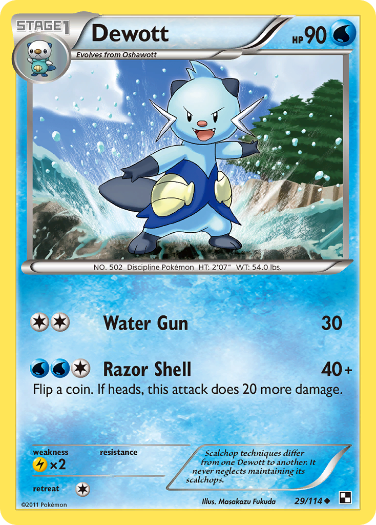 Black & White Dewott #29/114