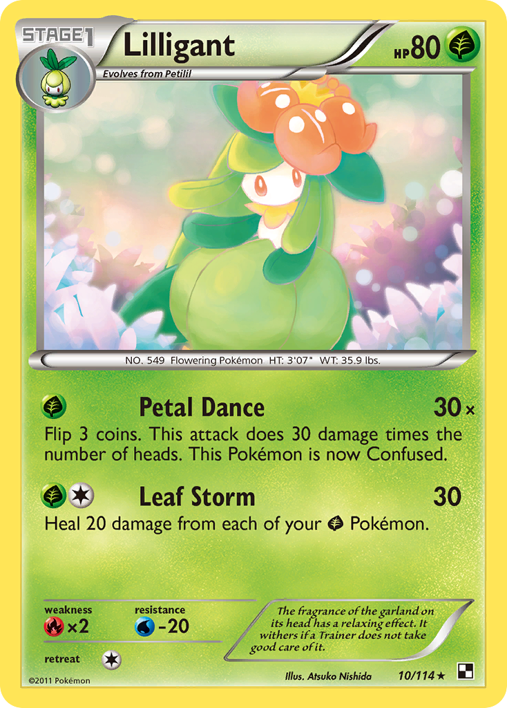 Black & White Holo Lilligant #10/114