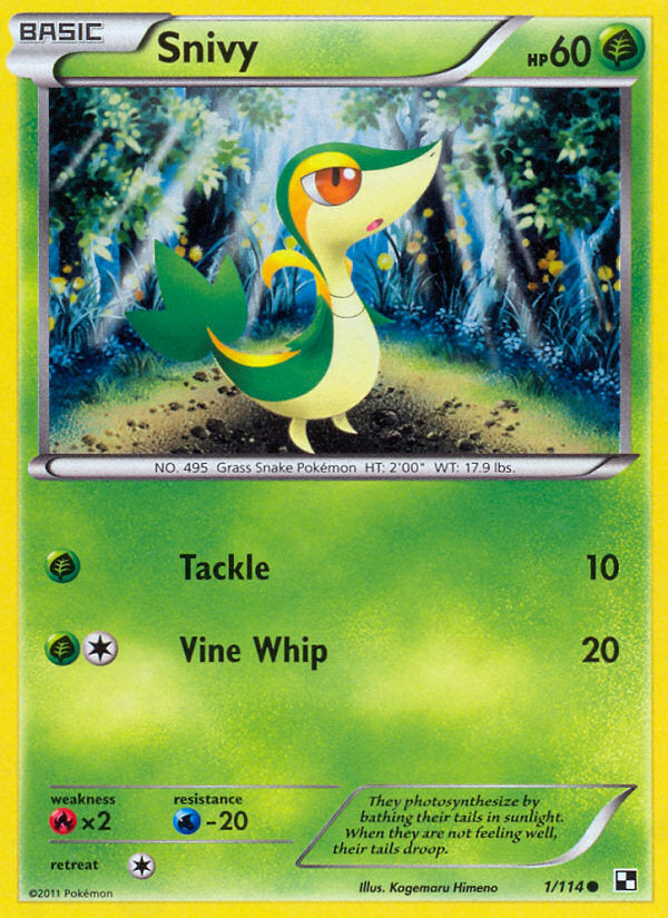 Black & White Holo Snivy #1/114