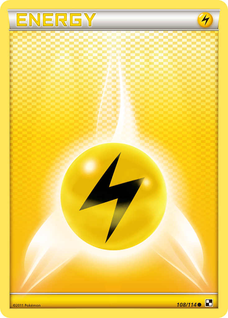 Black & White Lightning Energy #108/114