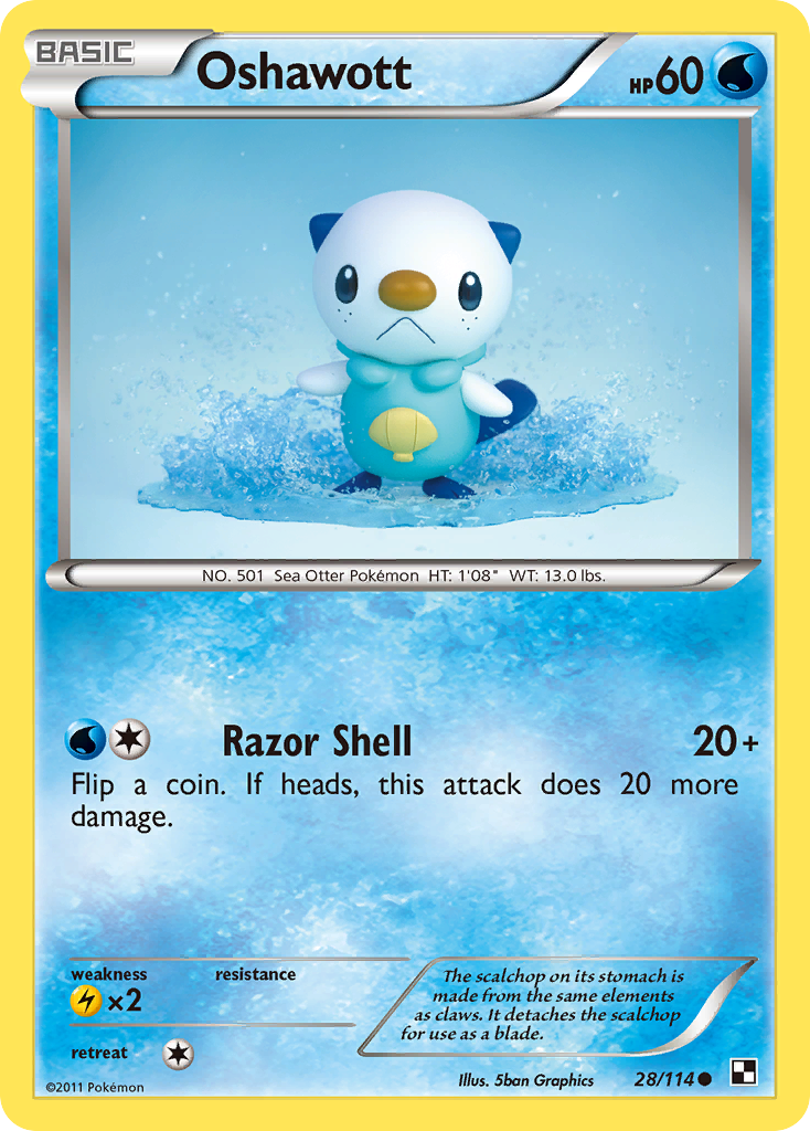 Black & White Oshawott #28/114