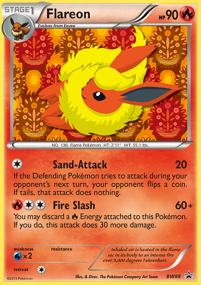 Black & White Promo Flareon #88