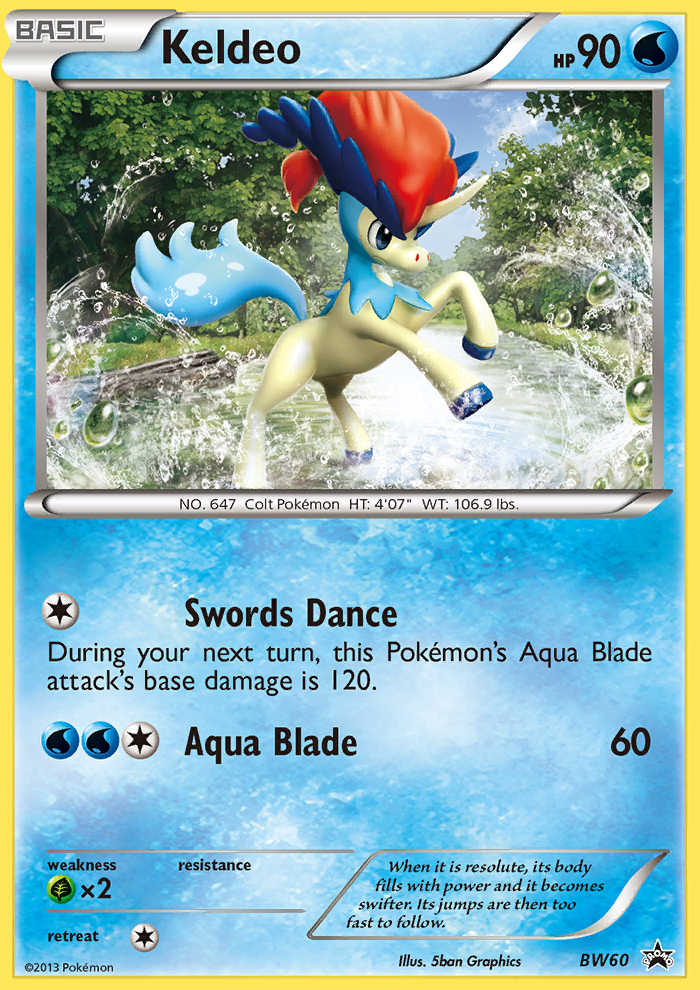 Black & White Promo Keldeo #60