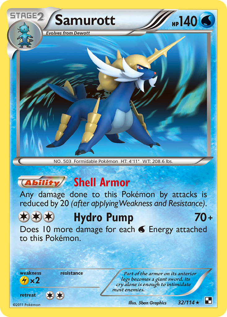 Black & White Samurott #32/114