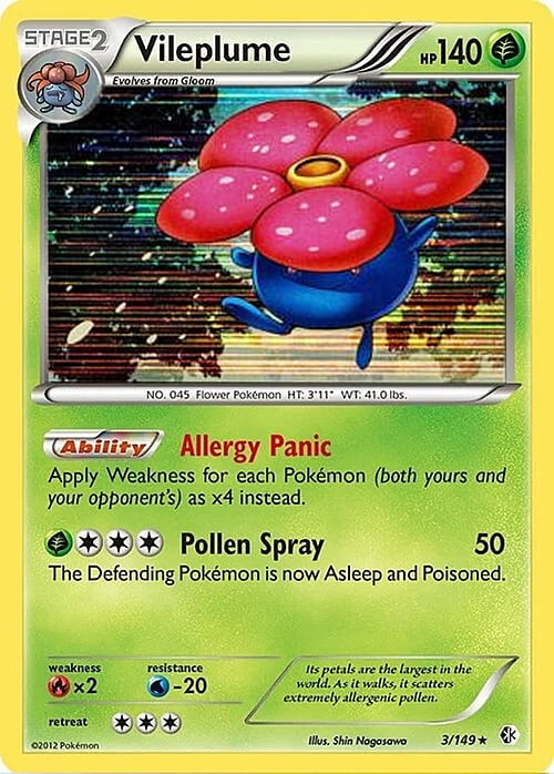 Boundaries Crossed Holo Vileplume #3/149