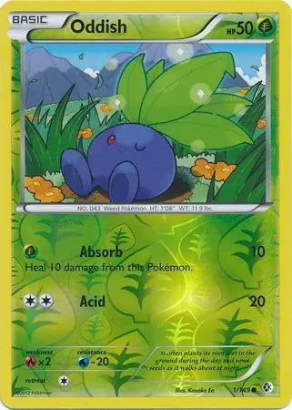 Boundaries Crossed Oddish #1/149 reverse holo
