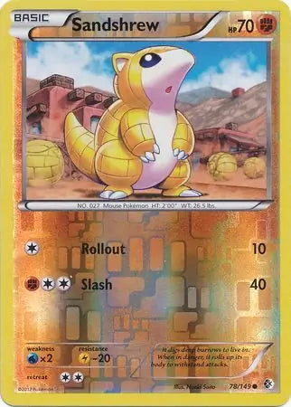 Boundaries Crossed Sandshrew #78/149 reverse holo