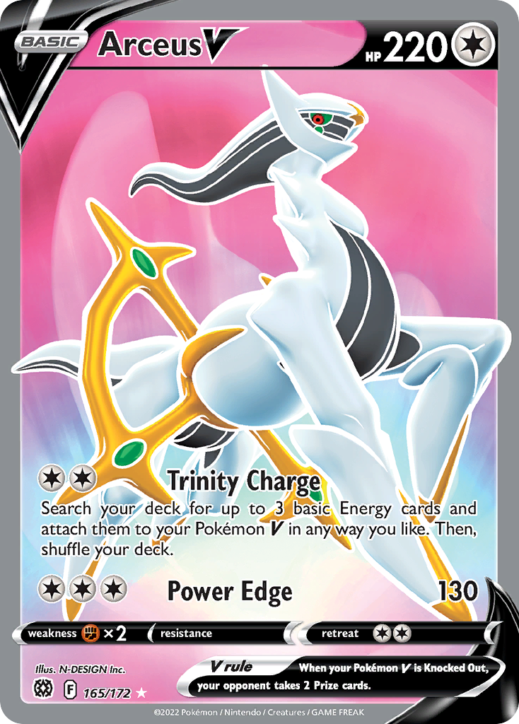 Brilliant Stars Arceus V #165/172