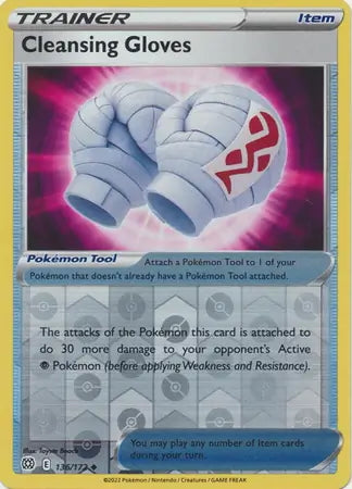 Brilliant Stars Cleansing Gloves #136/172 reverse holo