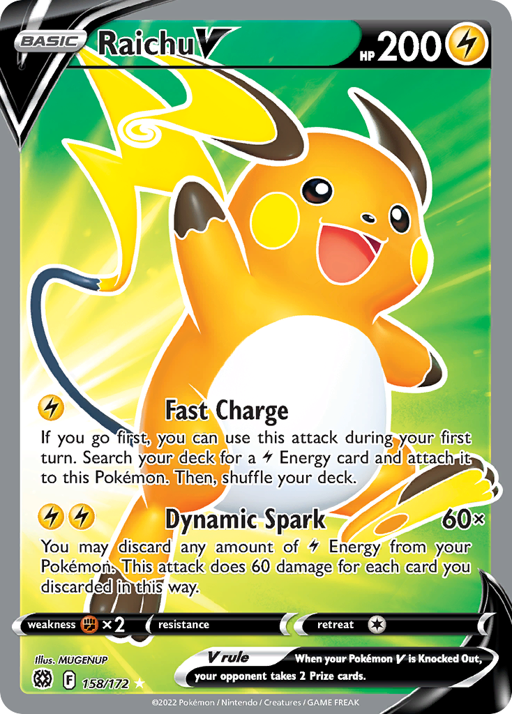 Brilliant Stars Raichu V #158/172