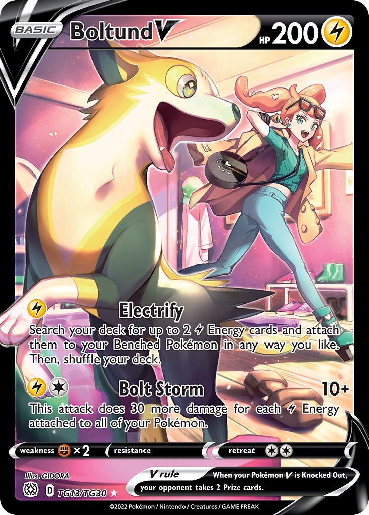 Brilliant Stars Trainer Gallery Boltund V #TG13/30