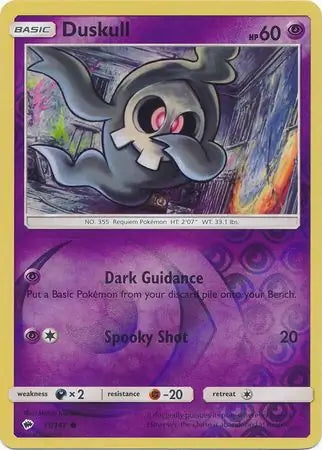 Burning Shadows Duskull #51/147 reverse holo