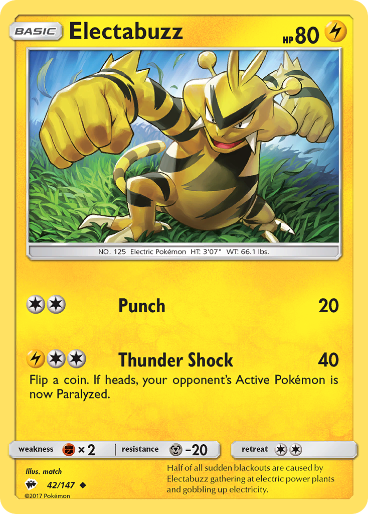 Burning Shadows Electabuzz #42/147