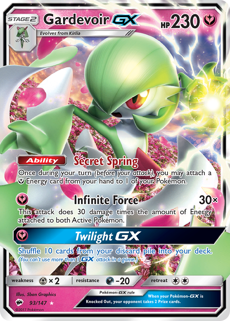 Burning Shadows Gardevoir GX #93/147