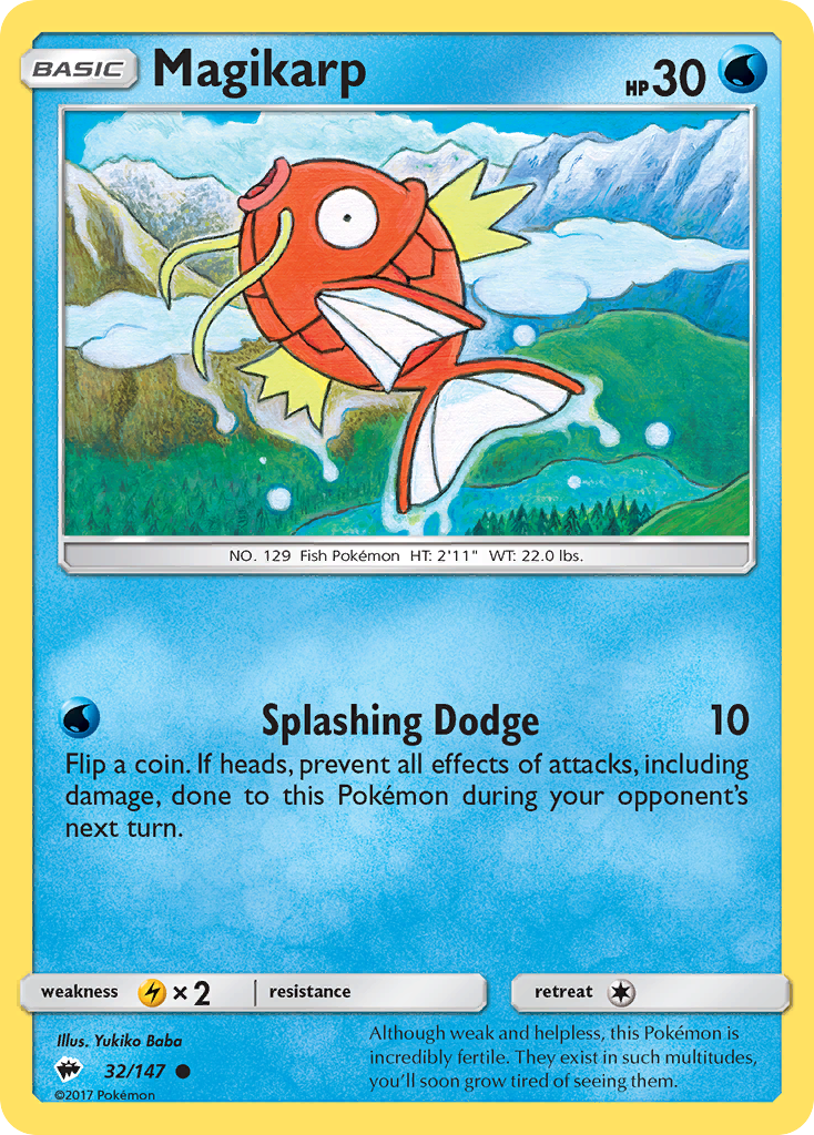 Burning Shadows Magikarp #32/147