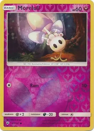 Burning Shadows Morelull #97/147 reverse holo