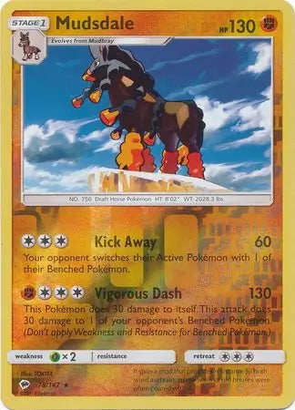 Burning Shadows Mudsdale #78/147 reverse holo