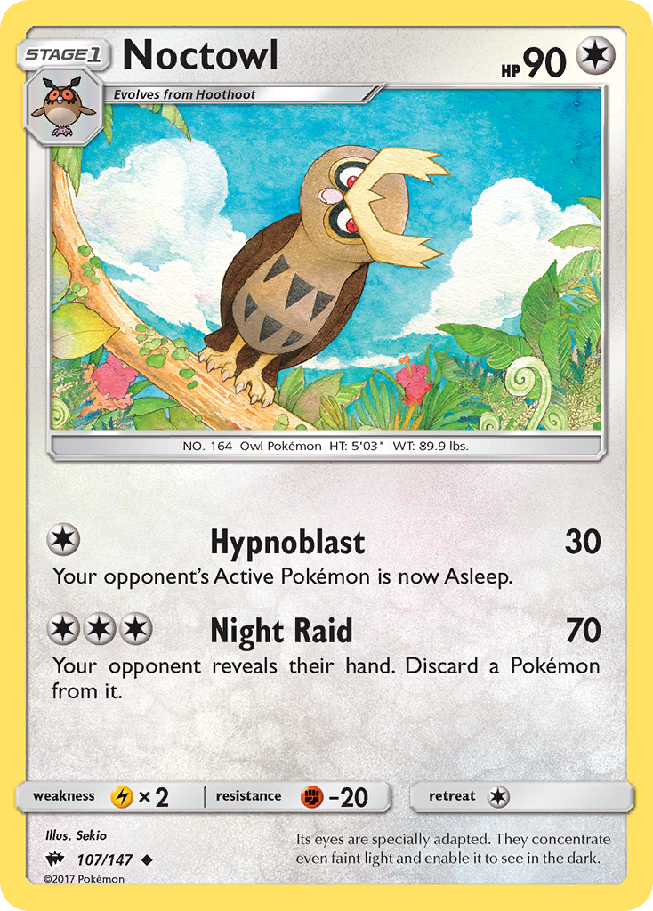 Burning Shadows Noctowl #107/147