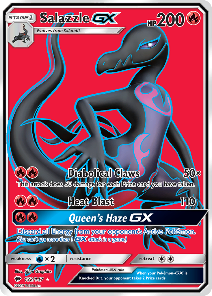 Burning Shadows Salazzle GX #132/147