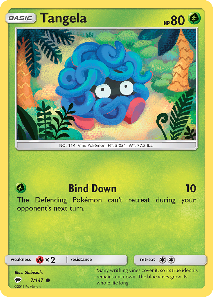 Burning Shadows Tangela #7/147