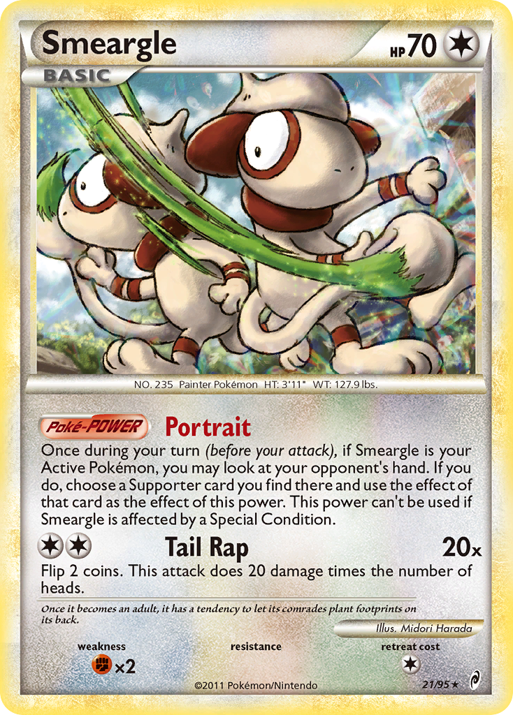 Call of Legends Non - Holo Smeargle #21/95