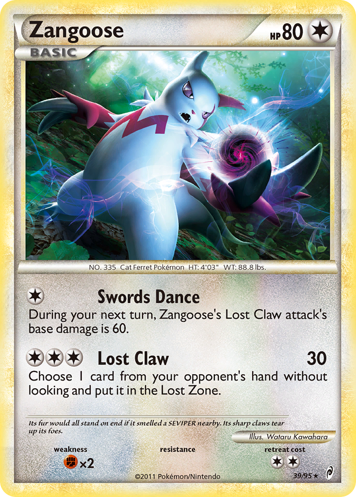 Call of Legends Zangoose #39/95