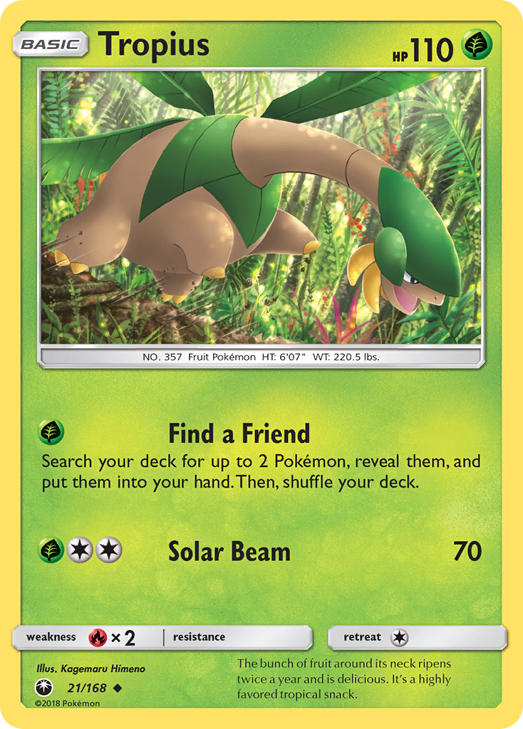 tropius pokemon card Celestial Storm #21/168 – Bulk Discount:10 omnath Move 1 Energy card McDonalds pokemon cards resale