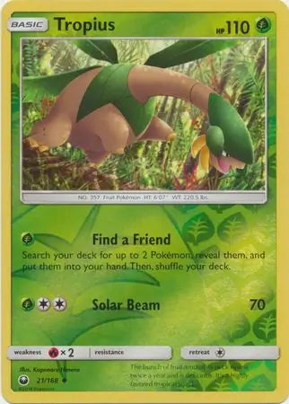 Celestial Storm Tropius #21/168 reverse holo