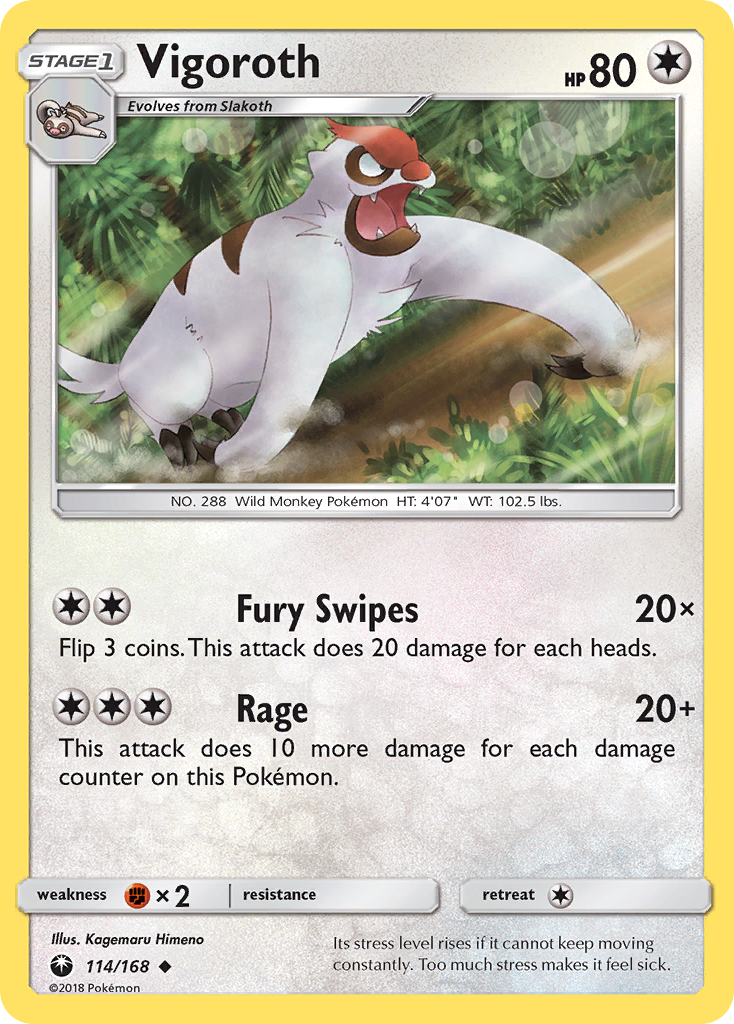 Celestial Storm Vigoroth #114/168
