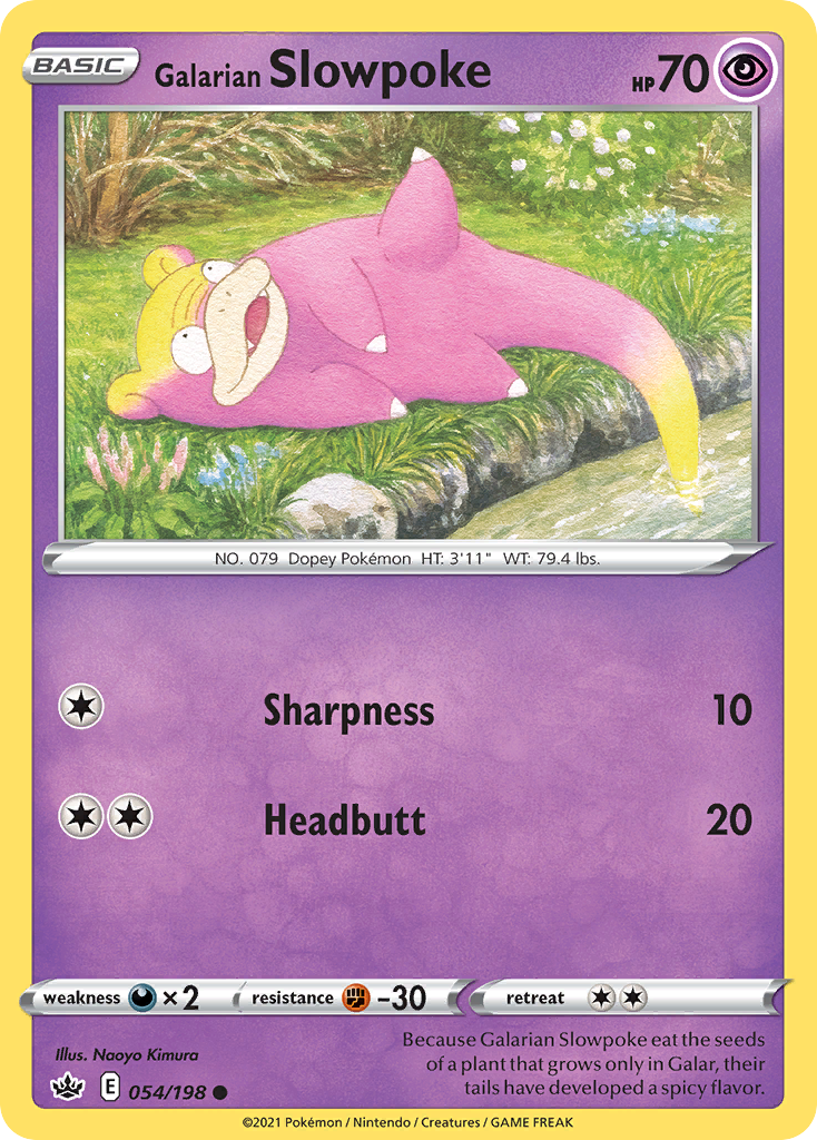 Chilling Reign Galarian Slowpoke #54/198