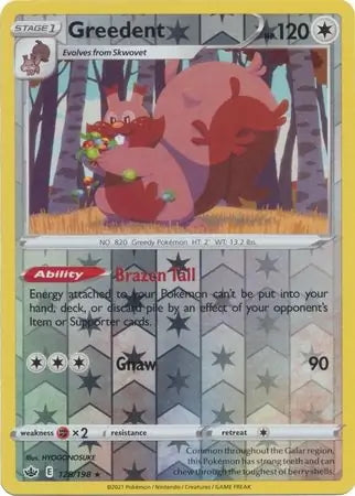 Chilling Reign Greedent #128/198 reverse holo