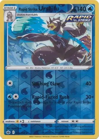 Chilling Reign Holo Rapid Strike Urshifu #44/198