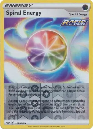 Chilling Reign Spiral Energy #159/198 reverse holo