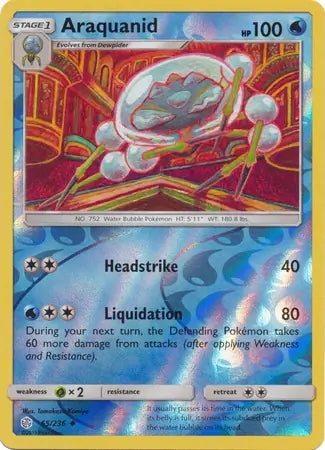 Cosmic Eclipse Araquanid #65/236 reverse holo