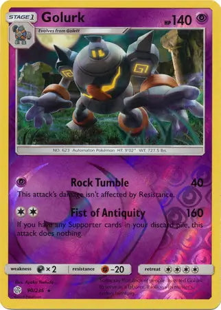 Cosmic Eclipse Golurk #90/236 reverse holo