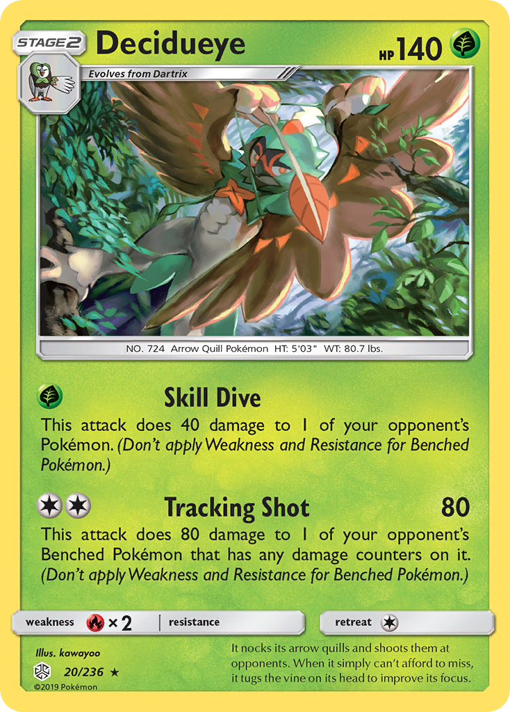 Cosmic Eclipse Holo Decidueye #20/236