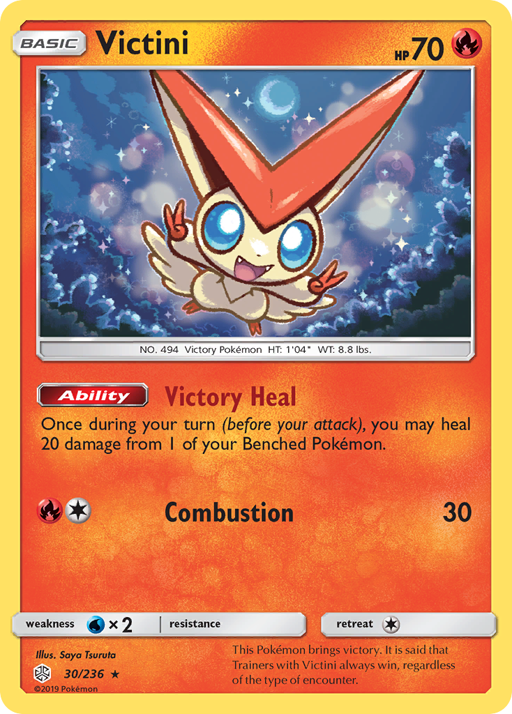 Cosmic Eclipse Holo Victini #30/236