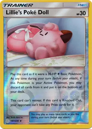 Cosmic Eclipse Lillie’s Poké Doll #197/236 reverse holo