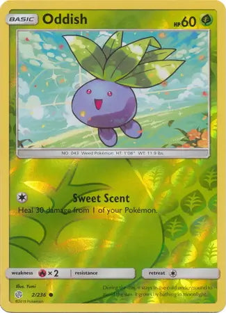 Cosmic Eclipse Oddish #2/236 reverse holo
