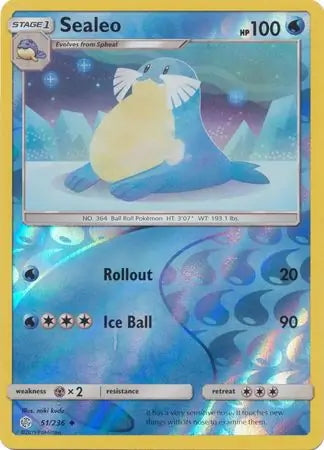Cosmic Eclipse Sealeo #51/236 reverse holo