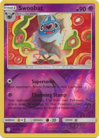 Cosmic Eclipse Swoobat #88/236 reverse holo