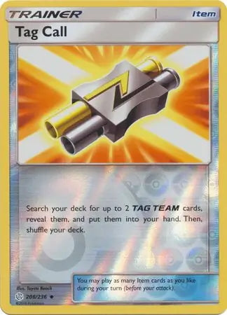 Cosmic Eclipse Tag Call #206/236 reverse holo