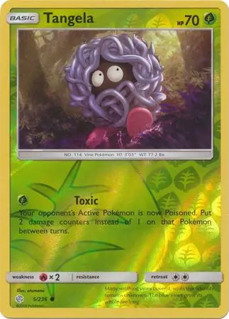 Cosmic Eclipse Tangela #5/236 reverse holo