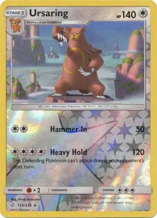 Cosmic Eclipse Ursaring #172/236 reverse holo