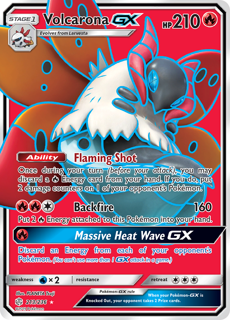 Cosmic Eclipse Volcarona GX #213/236