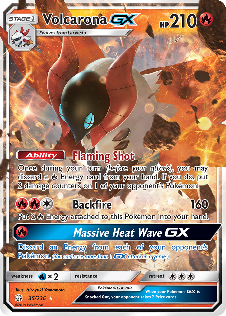 Cosmic Eclipse Volcarona GX #35/236