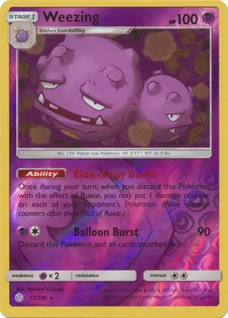 Cosmic Eclipse Weezing #77/236 reverse holo