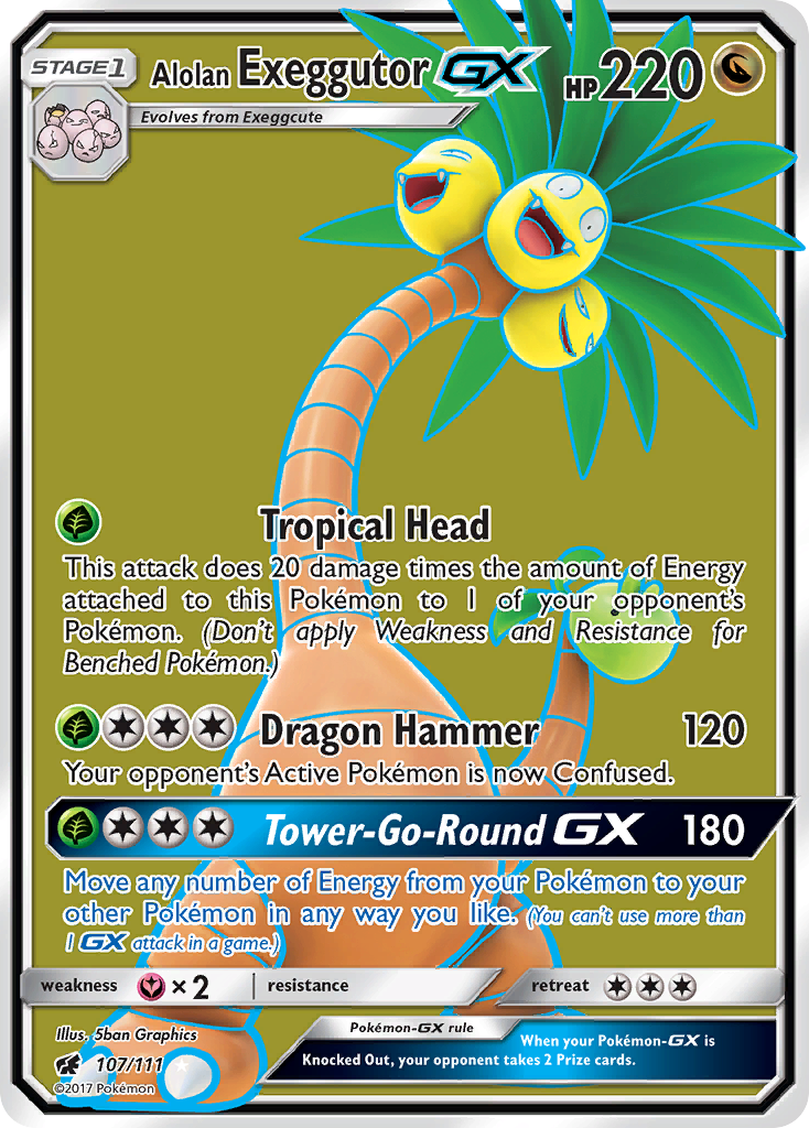 Crimson Invasion Alolan Exeggutor GX #107/111