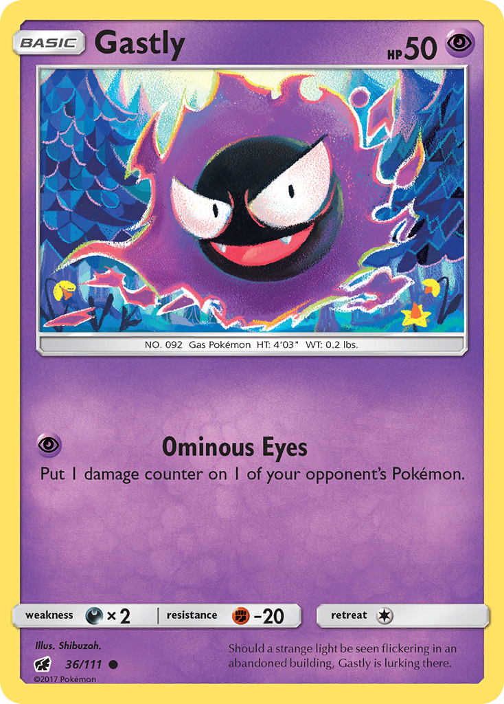 Crimson Invasion Gastly #36/111