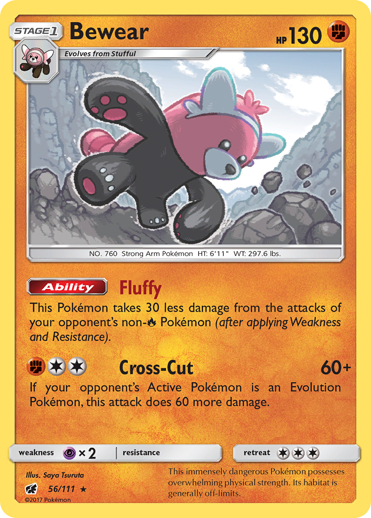 Crimson Invasion Holo Bewear #56/111